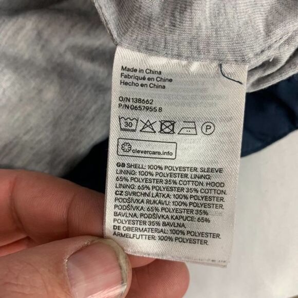 Divided by H&M Junior Girls Hooded Zip Up Jacket Size Medium Red/Blue - Picture 5 of 5